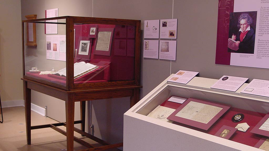 gallery view that shows all the artifacts and panels on display