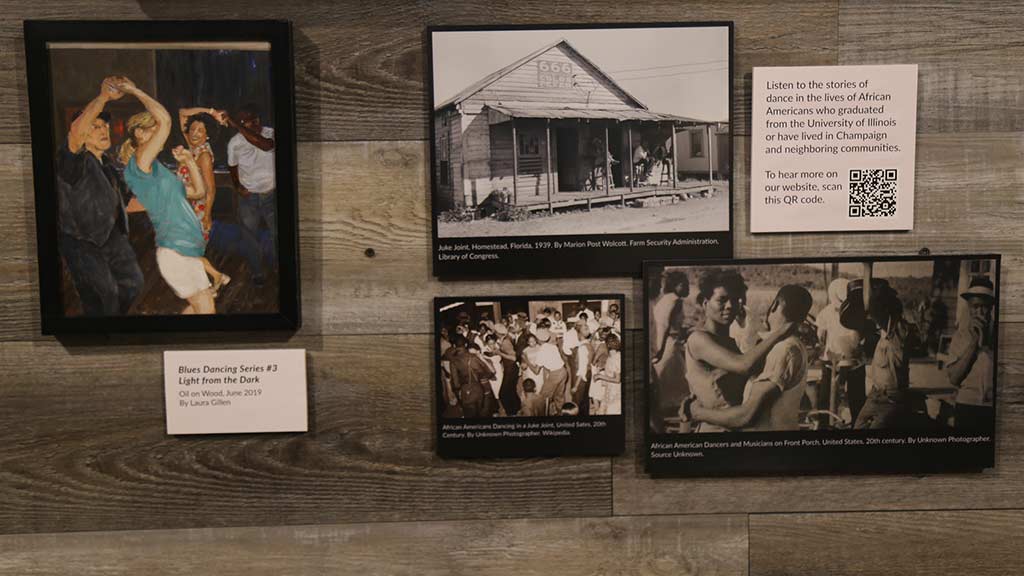 black and white and colored images of people dancing
