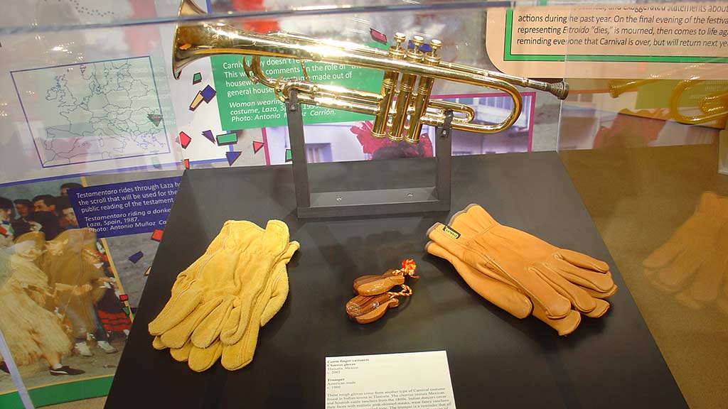 saxphone and gloves