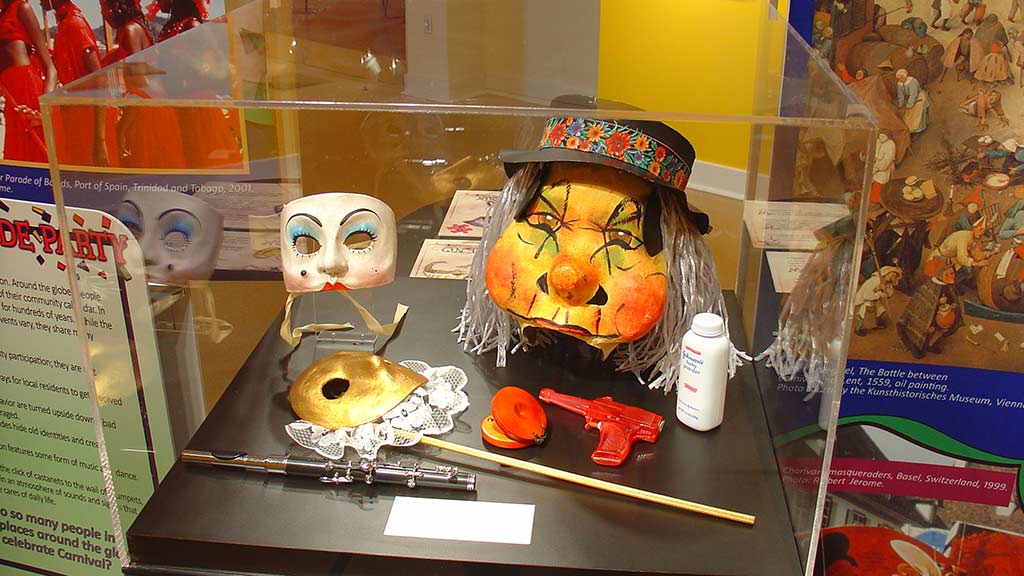 masks from the carnival festival