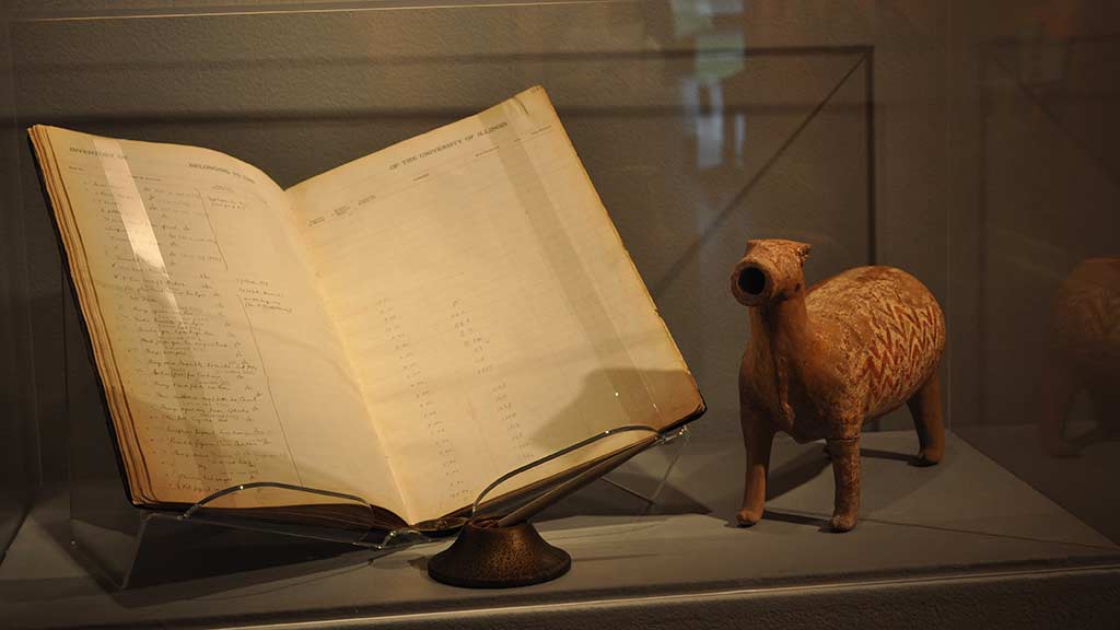 book and animal sculpture