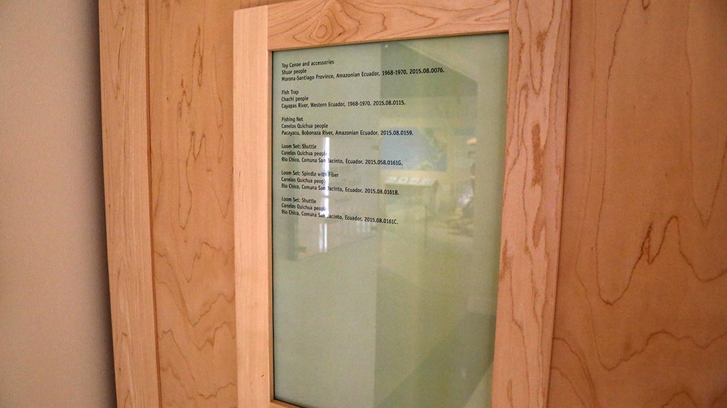 artifacts label on the wall
