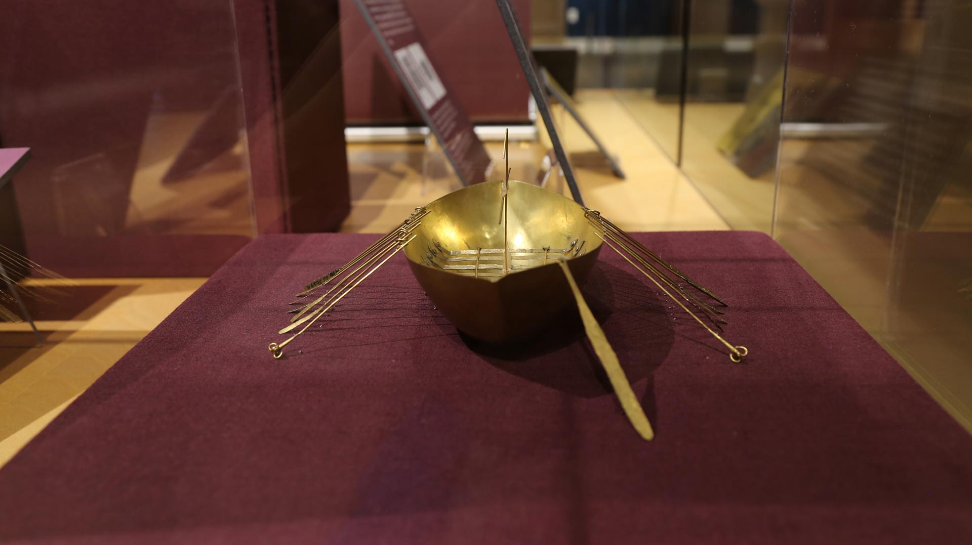 shot of the boat model from an angle