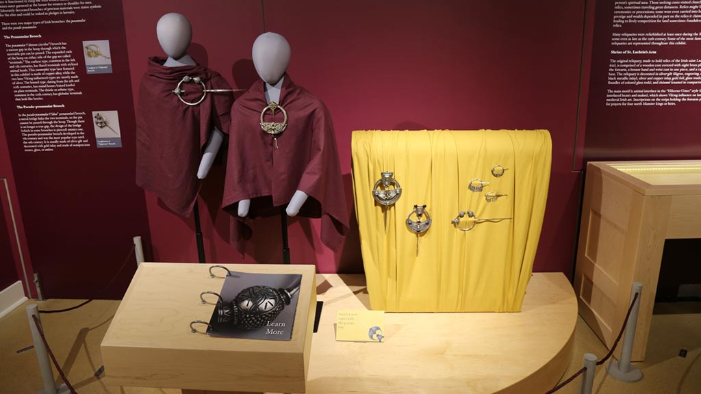 Tara Brooch section with many brooches