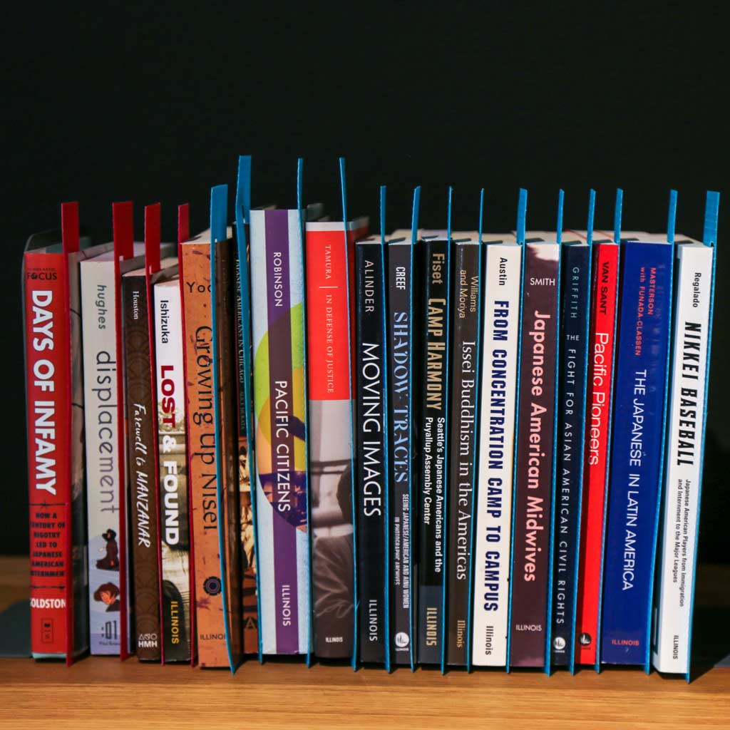 books with excerpts that correlate with the rest of the exhibit