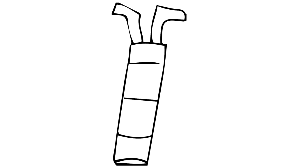 sketch of Yu K&uuml;, has a tube-like shape with 2 rods