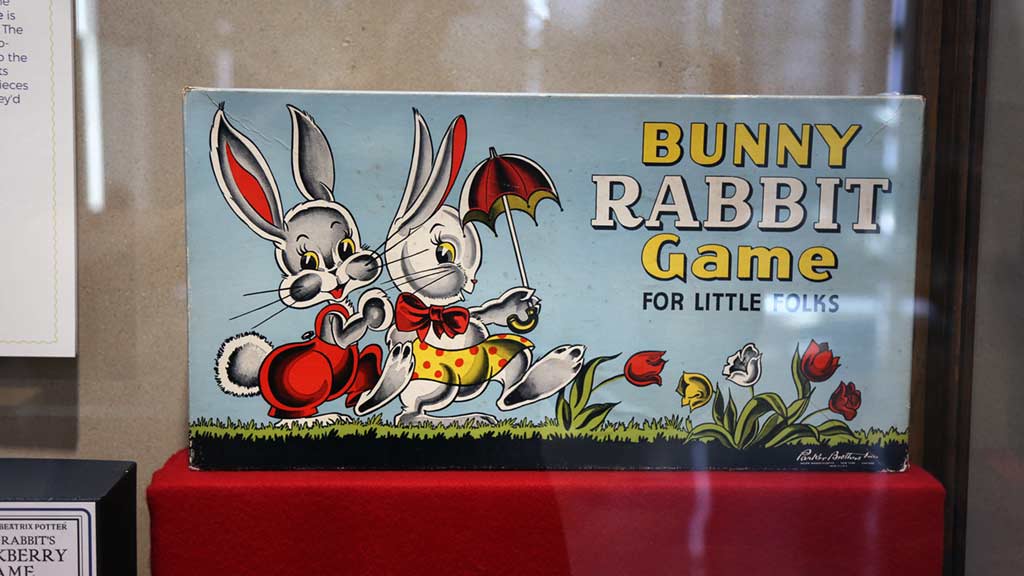 close-up of bunny rabbit game box