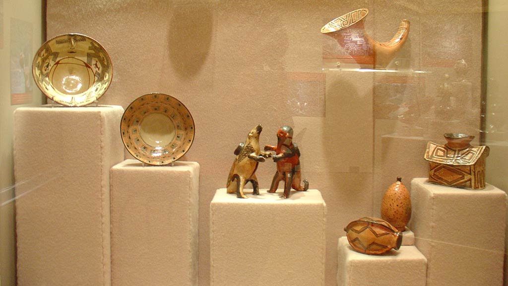 ceramic sculptures of plates animals and other objects
