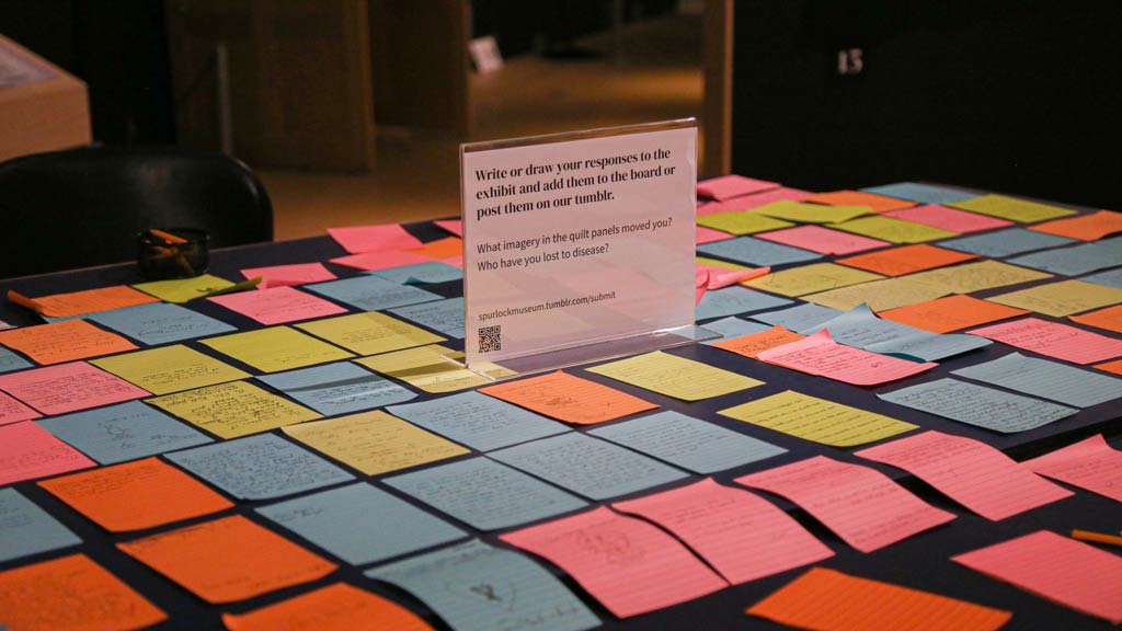 notes written by visitors of the gallery