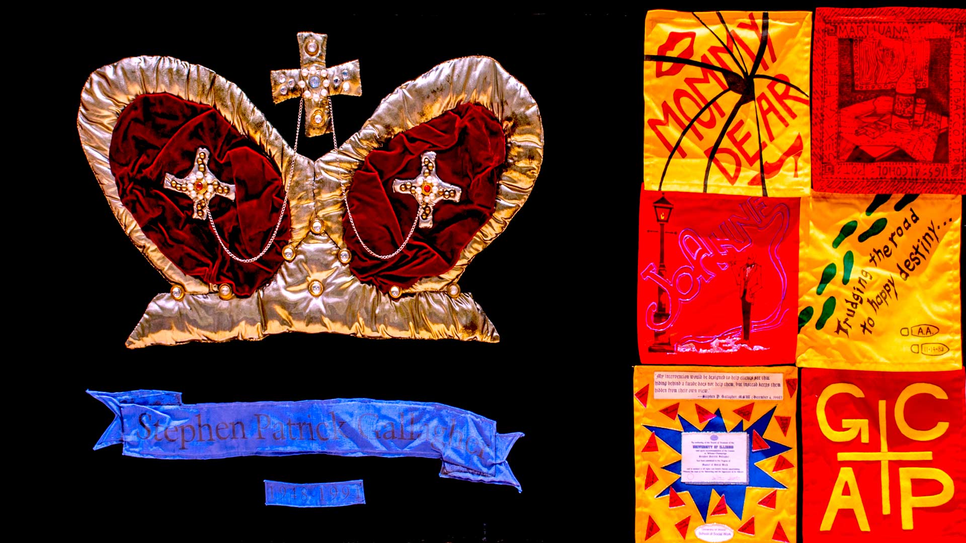 fabric panel for Stephen Gallagher