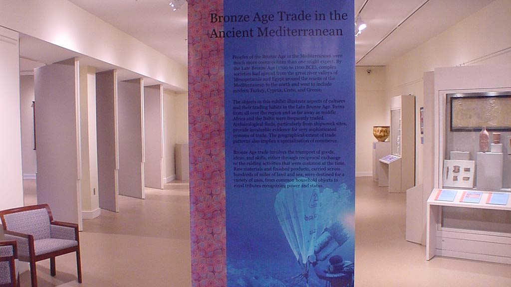 large vertical blue introduction poster