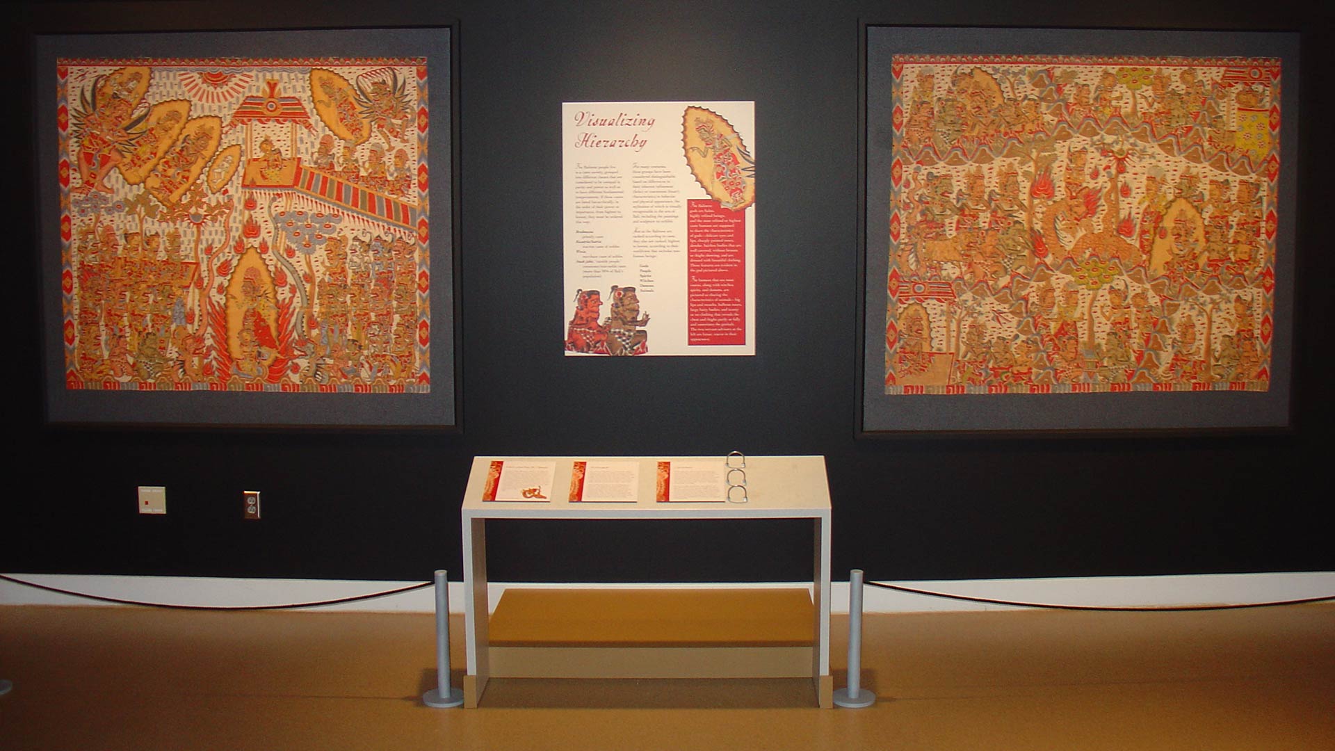 illustration of the gods hung on the wall