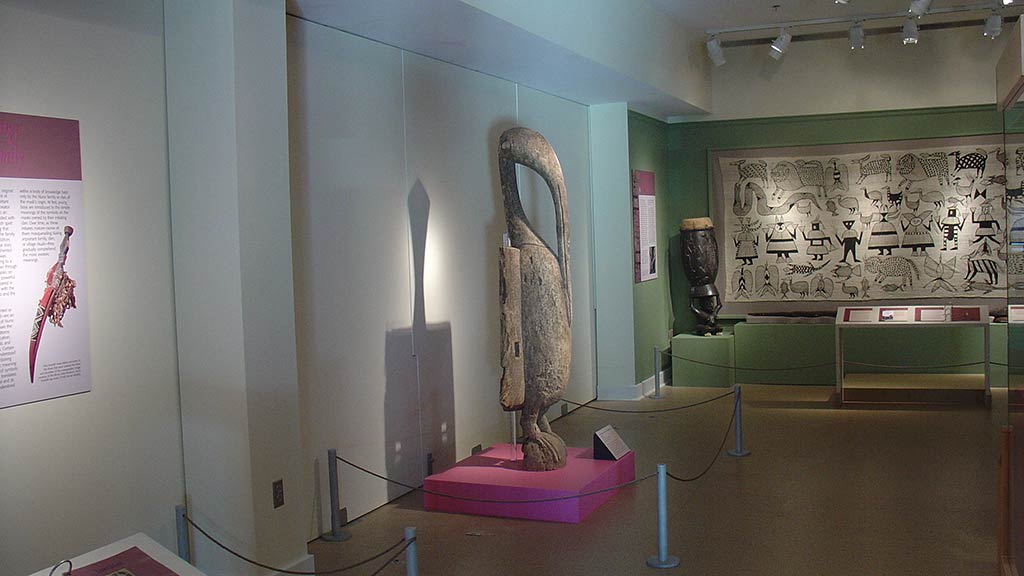 sculpture of a bird with a very long beak